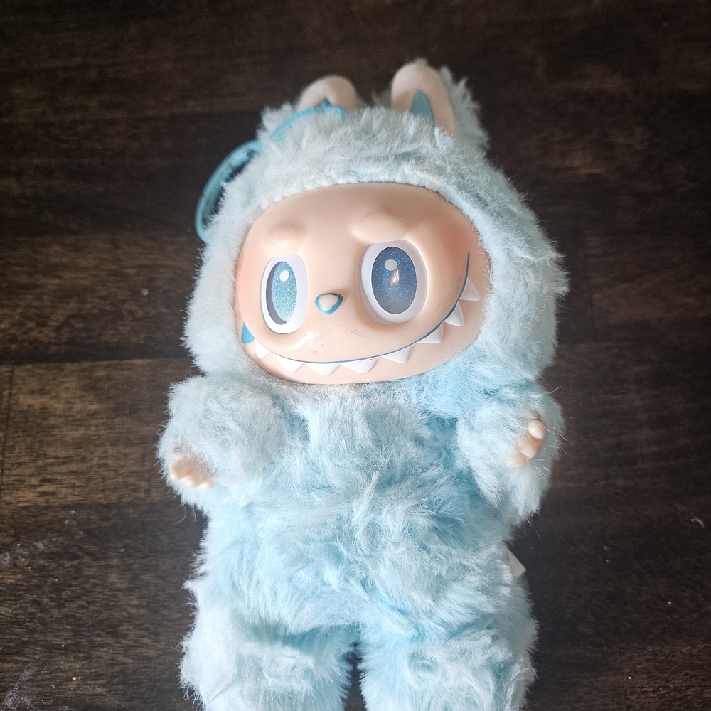Blue Plush Key Holder